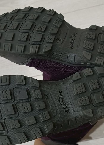 Mor(mürdüm) Kız Çocukları İçin Cırt Cırtlı Kar Botu - Görsel 5