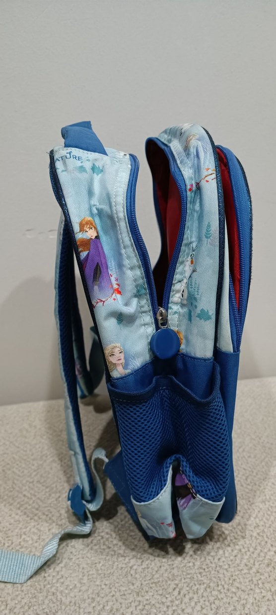 Frozen II Temalı Mavi Çocuk Okul Çantası - Görsel 3
