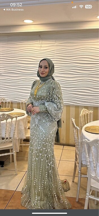 Yeşil abiye