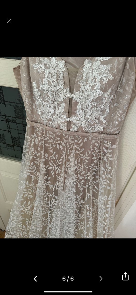 Dantel Detaylı Uzun Bohem Gelinlik-abiye - Görsel 4