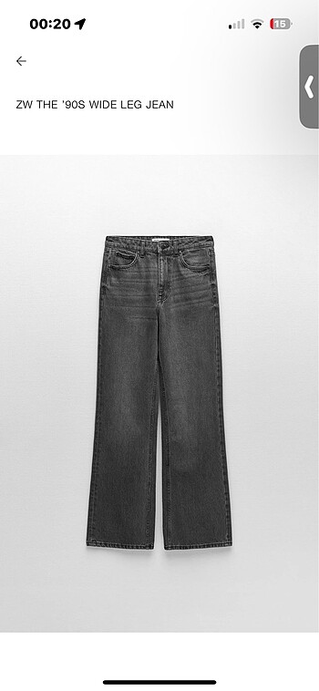 Zara wideleg jean