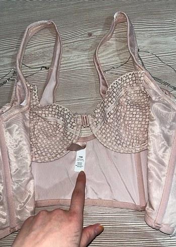 Parlak Pembe Mini Straplez Büstiyer - Görsel 3