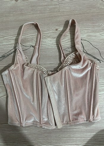 Parlak Pembe Mini Straplez Büstiyer - Görsel 2