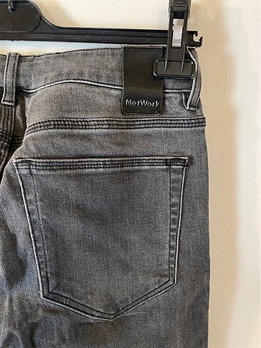 Network Koyu Gri Kot Pantolon - Görsel 3