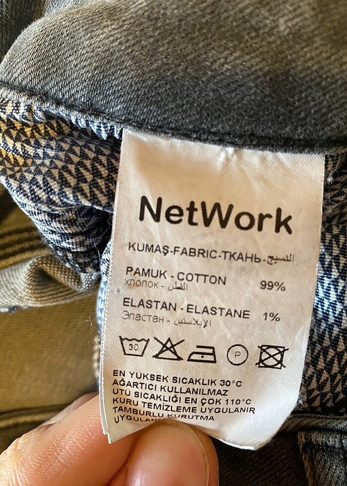 Network Koyu Gri Kot Pantolon - Görsel 4