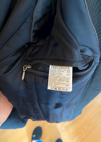 NetWork Siyah Notch Yaka Erkek Kaban - Görsel 5