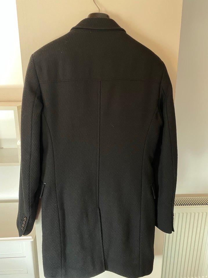 NetWork Siyah Notch Yaka Erkek Kaban - Görsel 3