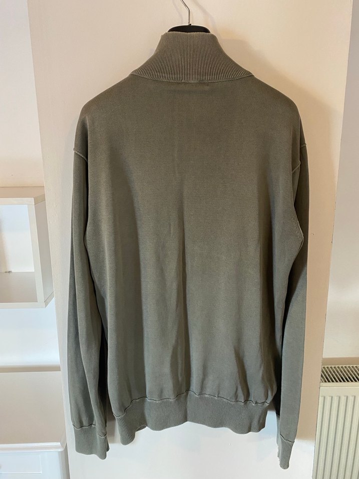 Polo Garage Yeşil-Haki Triko Hırka - Görsel 2