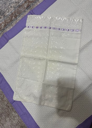 Mor Kenarlı Nakışlı Çocuk Battaniyesi - Görsel 5