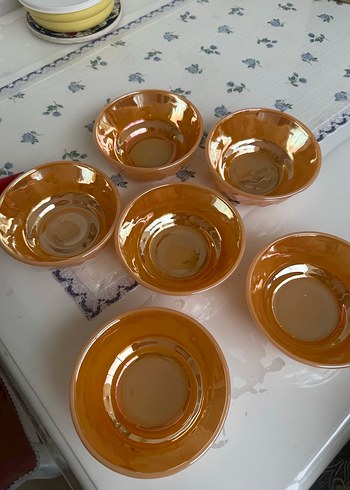 Parlak Bej Cam Kase Seti - Görsel 2