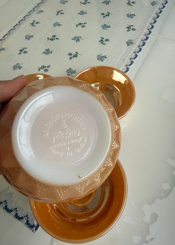 Parlak Bej Cam Kase Seti - Görsel 4