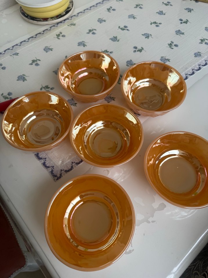 Parlak Bej Cam Kase Seti - Görsel 2