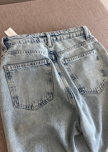 Kadın Açık Mavi Staright Fit Denim Jean - Görsel 5