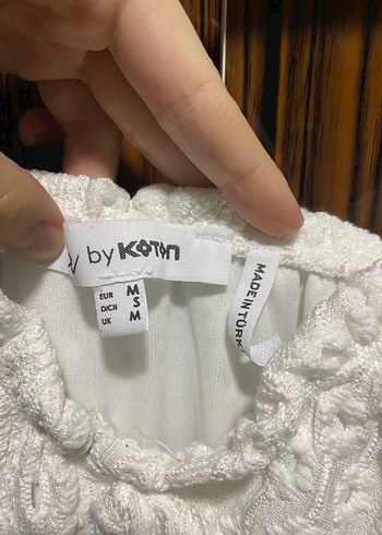 Koton Dantel Detaylı Beyaz Midi Bohem Elbise