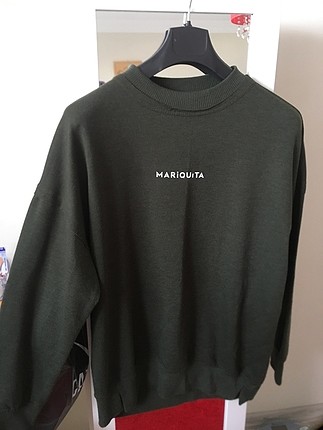 yeşil sweatshirt