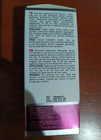 Diğer Dermokil hyaluron serum 