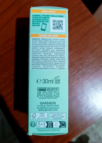 Beden Renk Garnier C Vitamini Serumu