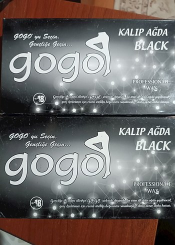 GOGO siyah kalıp ağda 2 adet