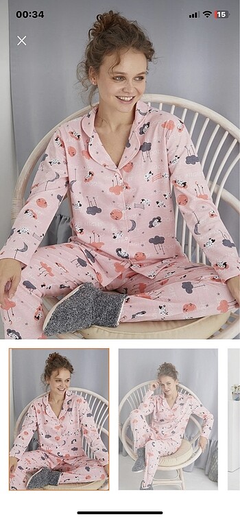 m Beden Pijama Takımı