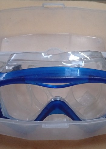 Mavi Elastik Yüzme Gözlüğü - Görsel 10