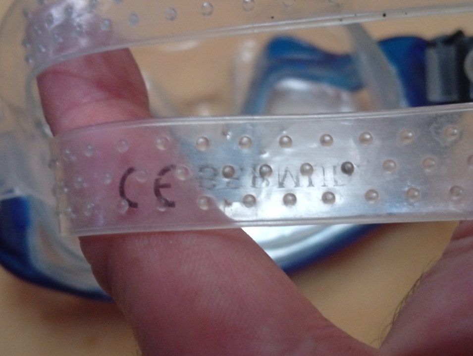 Mavi Elastik Yüzme Gözlüğü - Görsel 2