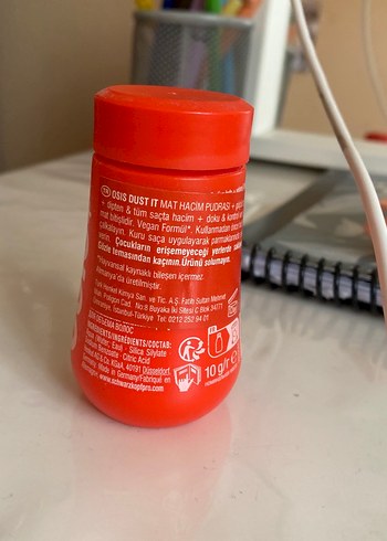 Schwarzkopf Osis+ Kırmızı Matlaştırıcı Toz iki kere kullanıldı - Görsel 2