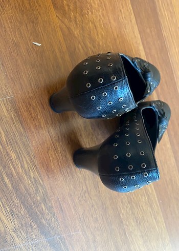 37 Beden siyah Renk Tokalı Siyah Topuk Kadın Ayakkabı