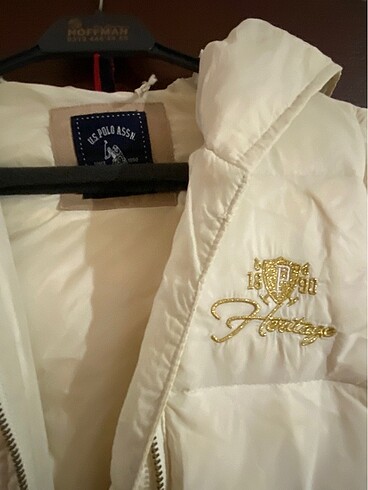 U.S Polo Assn. Us polo orjinal krem rengi yelek