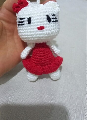  Beden Hello kitty amigurumi anahtarlı 