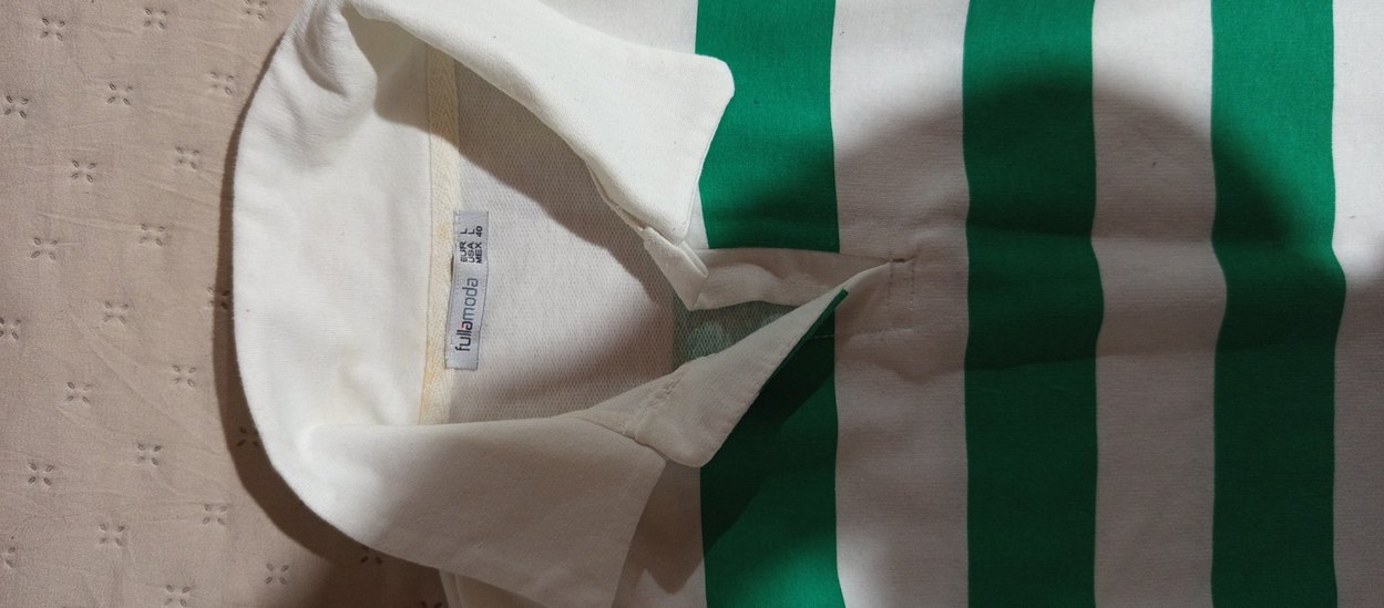 Yeşil Beyaz Çizgili elbise - Görsel 2