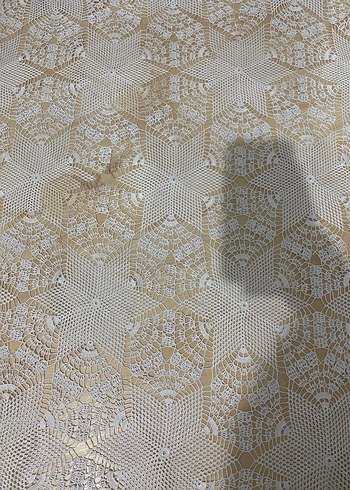 Bohem Tarzı El Örgüsü Dantel Örtü - Görsel 2