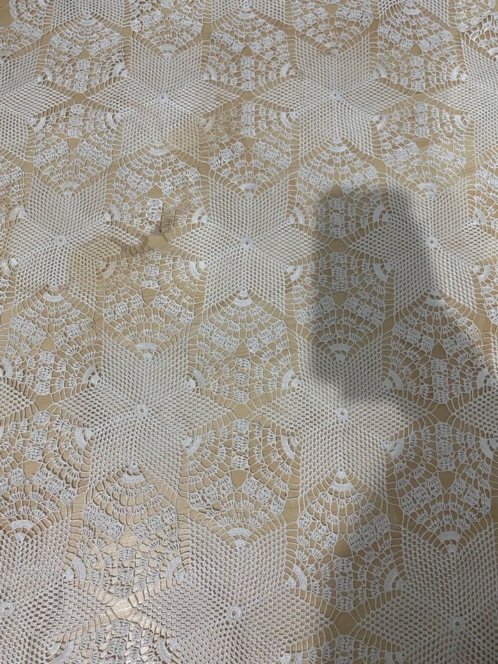 Bohem Tarzı El Örgüsü Dantel Örtü - Görsel 2