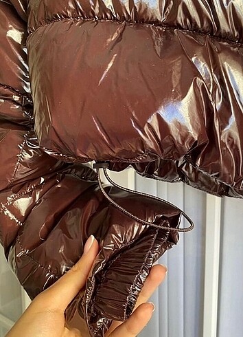 s Beden bordo Renk Zara crop mont