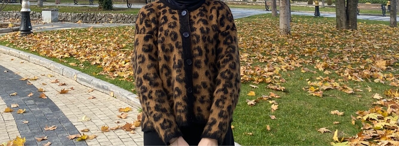 Trendyol & Milla trendyol leoparlı hırka