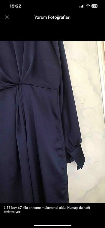 40 Beden lacivert Renk Saten abiye