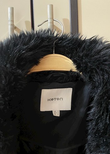 Siyah Kadın Kürklü Kışlık Mont - Görsel 4