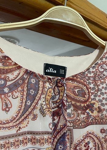 Bohem Tarz Uzun Kollu Kahverengi tesettür Elbise - Görsel 2