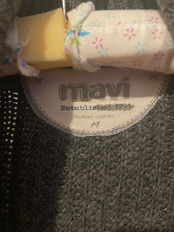 Gri Örgü Erkek Yün Hırka - Görsel 2