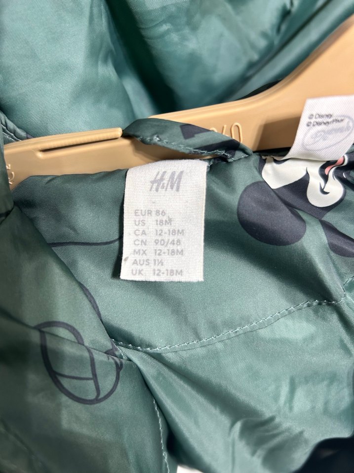 H&MErkek Çocuk Yeşil Mickey Baskılı Mont - Görsel 3