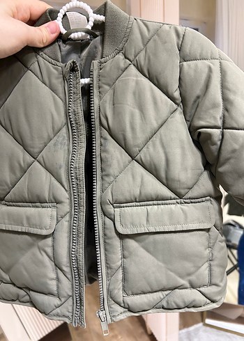 H&MErkek Çocuk Fermuarlı Haki Mont - Görsel 3