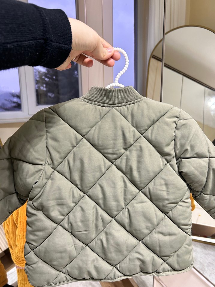 H&MErkek Çocuk Fermuarlı Haki Mont - Görsel 2