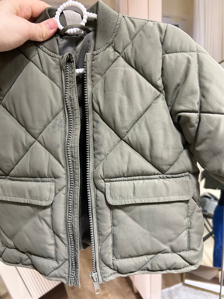 H&MErkek Çocuk Fermuarlı Haki Mont - Görsel 3