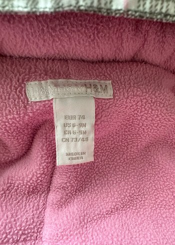 H&M Kız Bebek Ekose Astonot Tulumu - Görsel 2