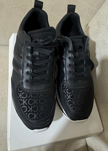 Calvin Klein Jeans Siyah Monogramli Sneaker