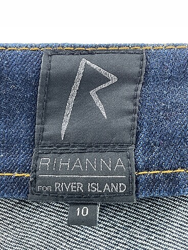38 Beden mavi Renk River Island Midi Etek %70 İndirimli.