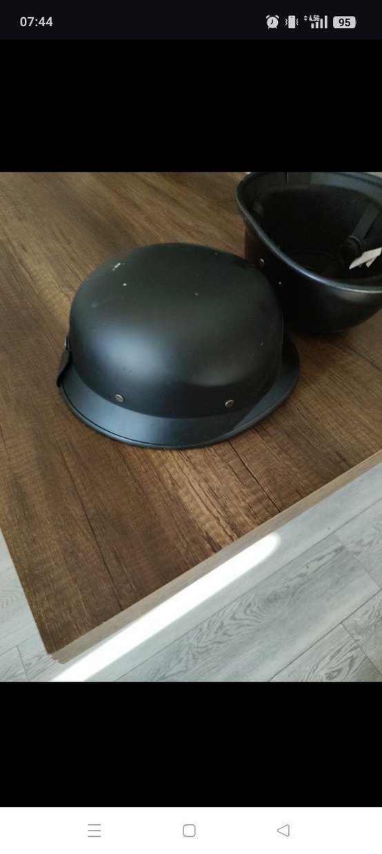 Siyah Mat Minimalist Kask - Görsel 5