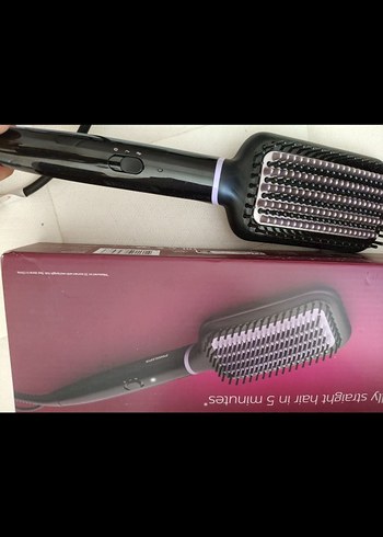 Mor Philips Saç Düzleştirici Fırça - Görsel 9