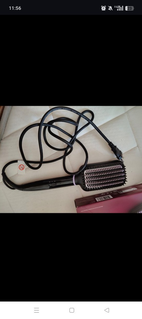 Mor Philips Saç Düzleştirici Fırça - Görsel 5