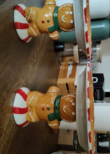 Bisküvi Adam Figürlü Servis Tabağı - Görsel 6