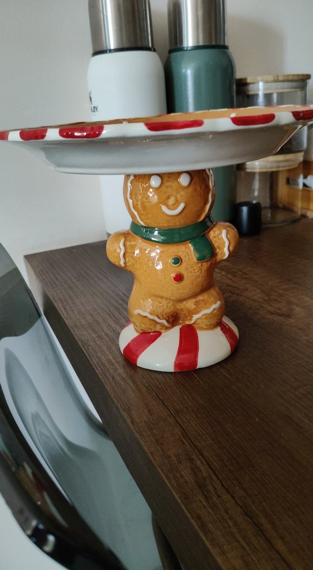 Bisküvi Adam Figürlü Servis Tabağı - Görsel 2